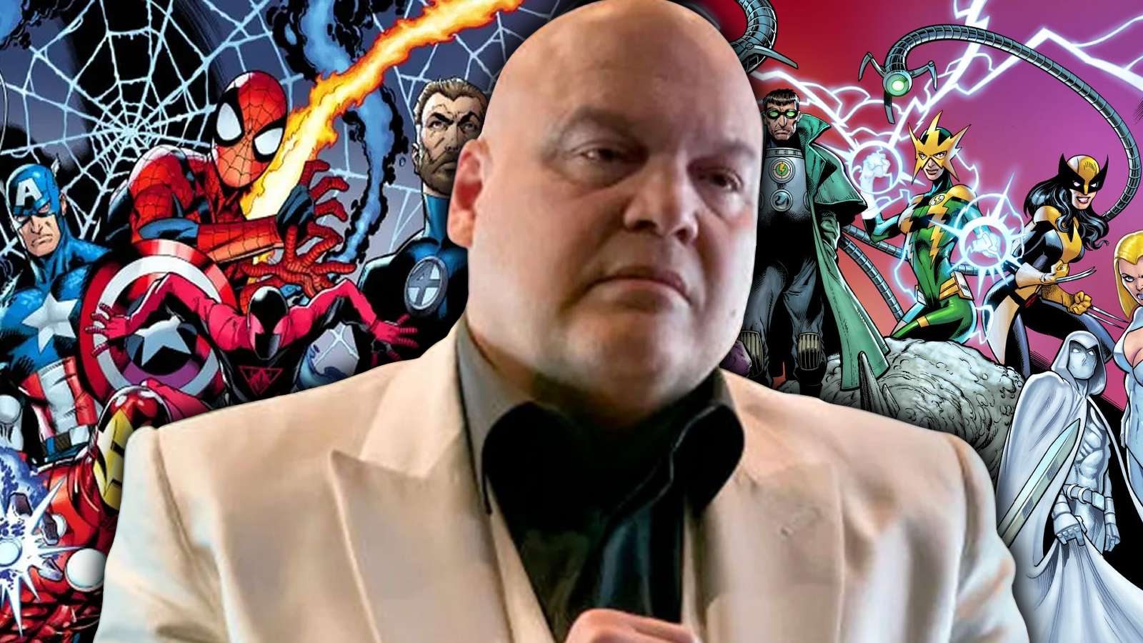 Vincent D'Onofrio as Kingpin and Devil's Reign artwork