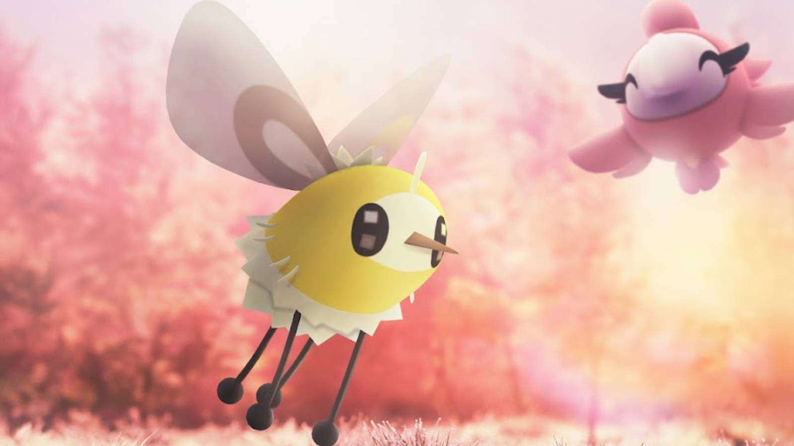 Key art for the Pokemon Go Dazzling Gleam event shows Cutiefly