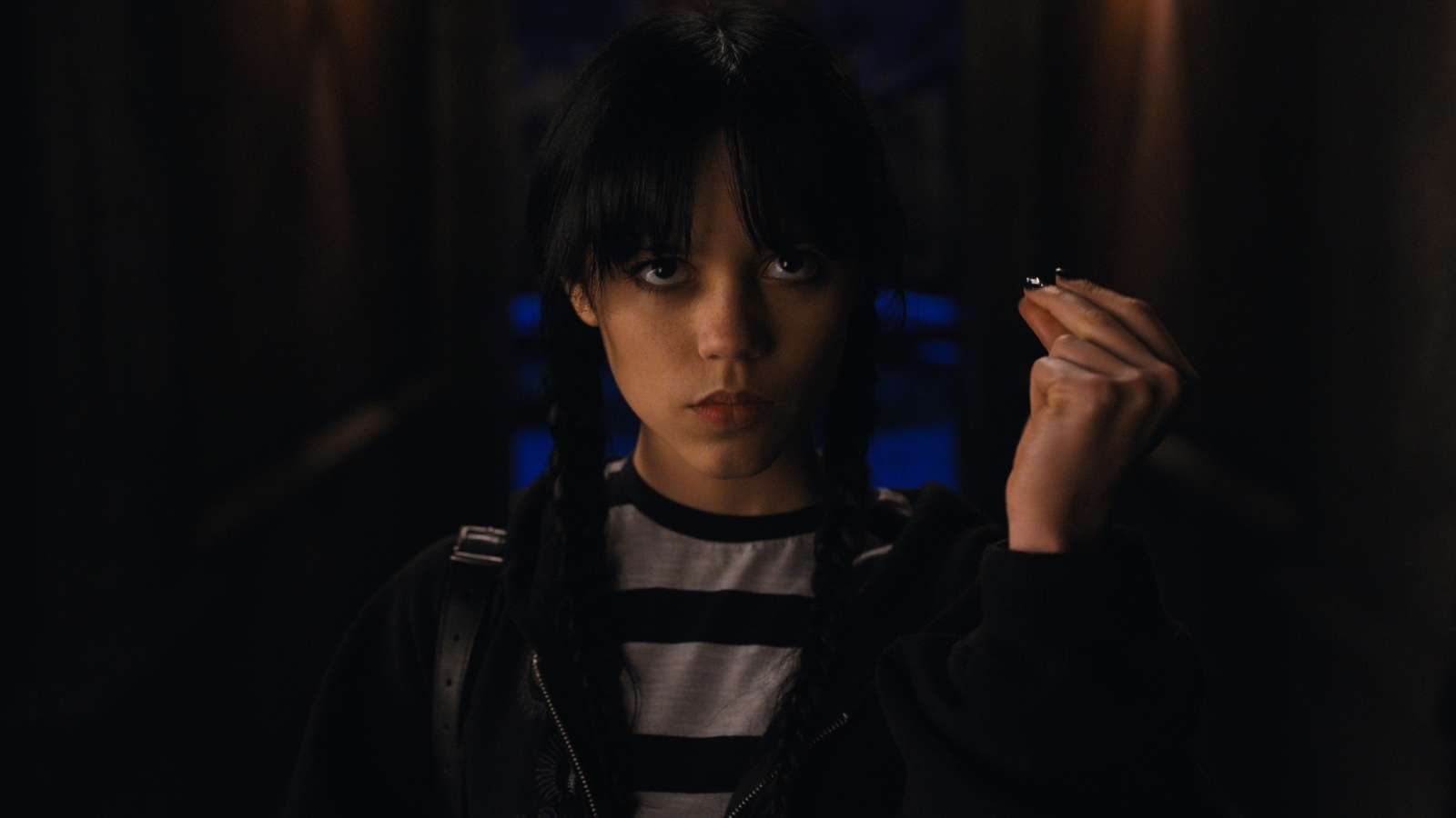 Jenna Ortega in Wednesday Season 1 Episode 2.