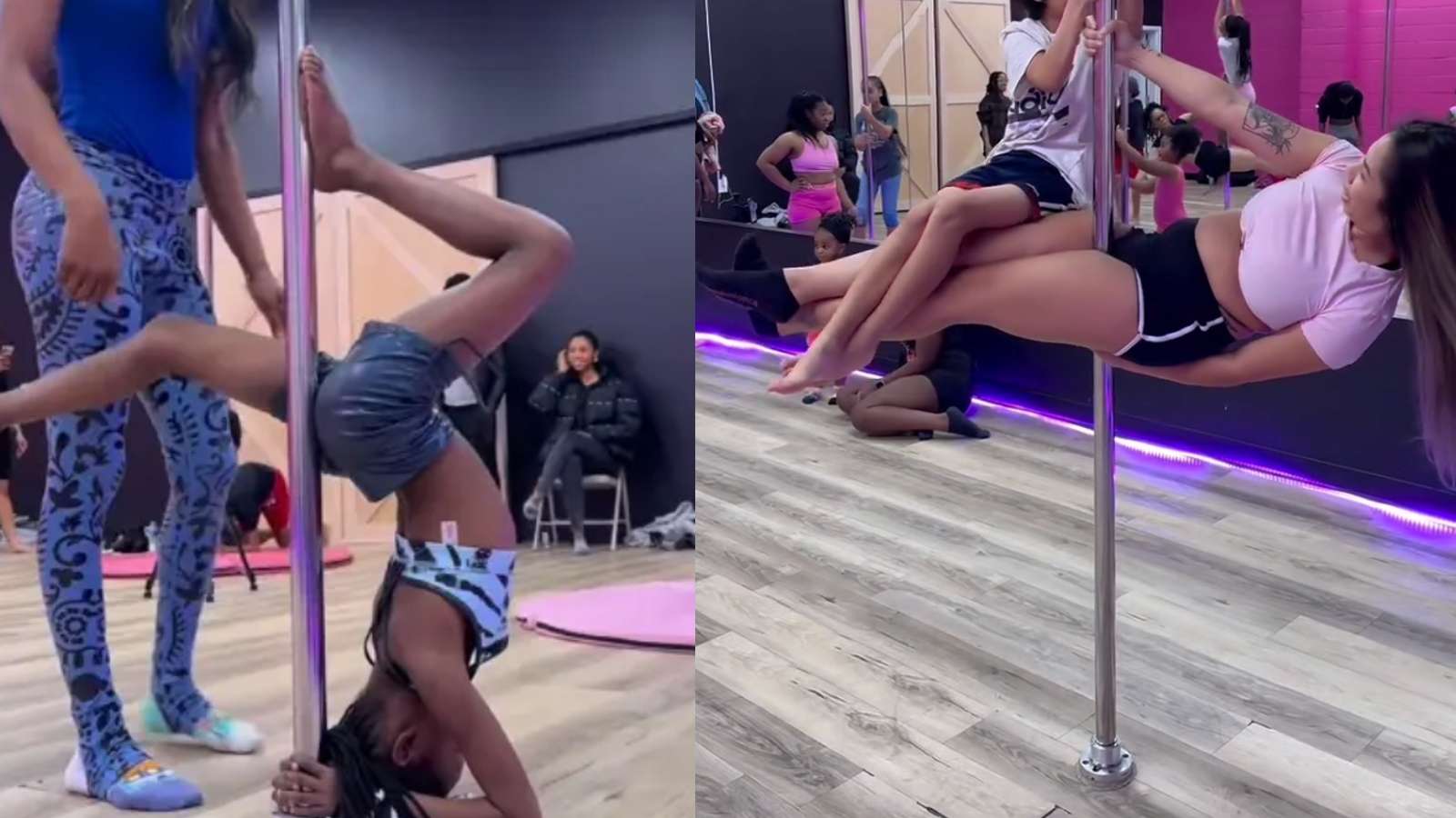 Viral mommy and me pole dancing lessons
