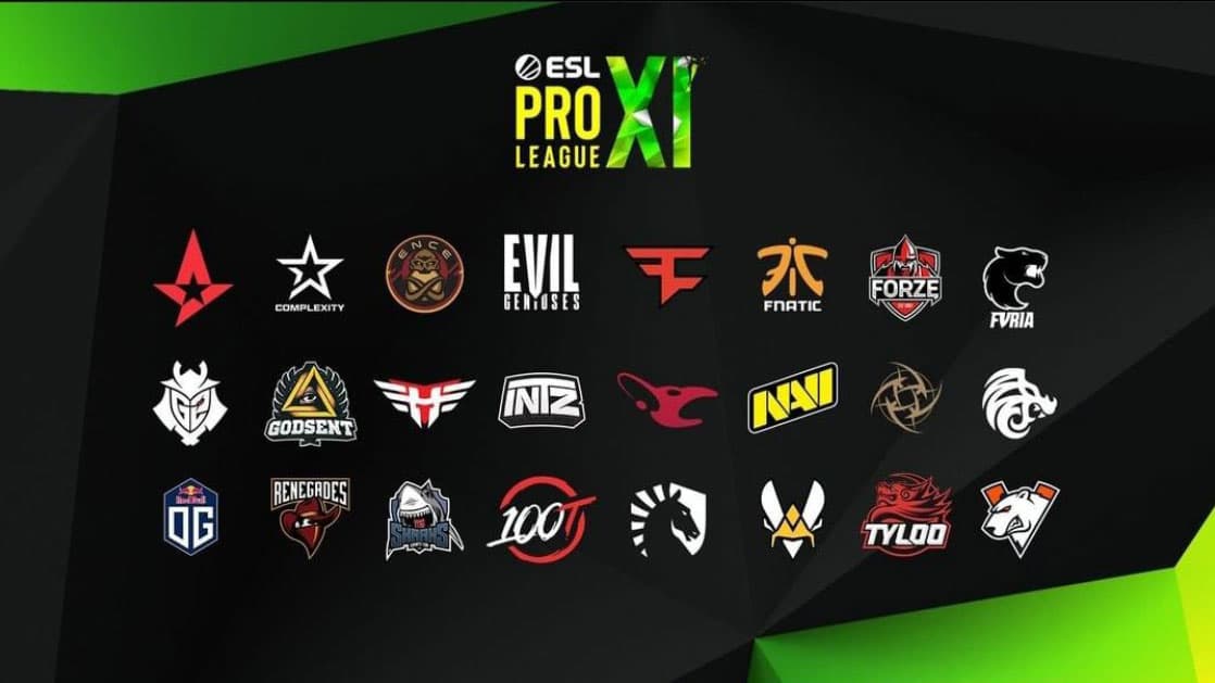 ESL Pro League season 11 CSGO teams