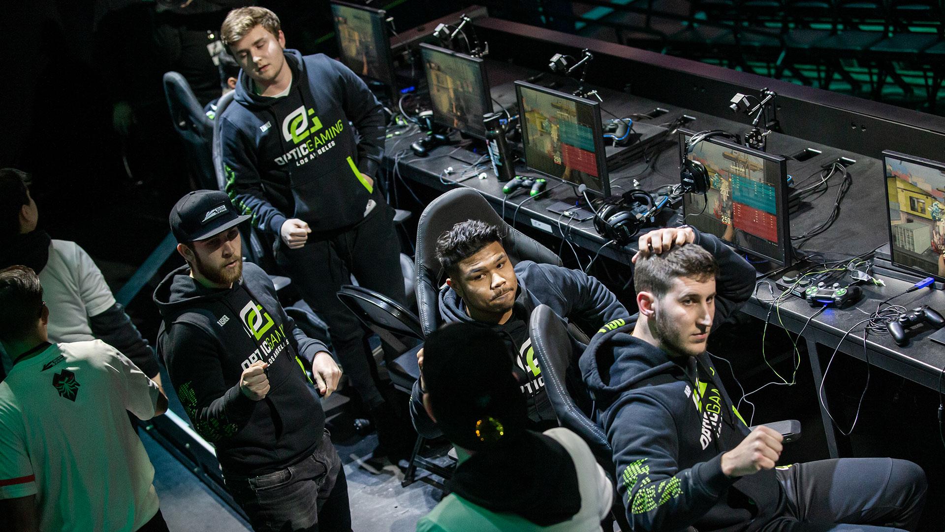 OpTic Gaming at CDL Atlanta after their loss to Florida Mutineers.