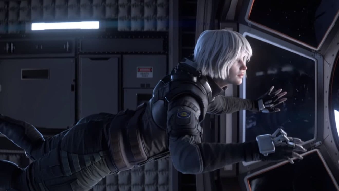 Iana in spaceship in Rainbow 6 trailer