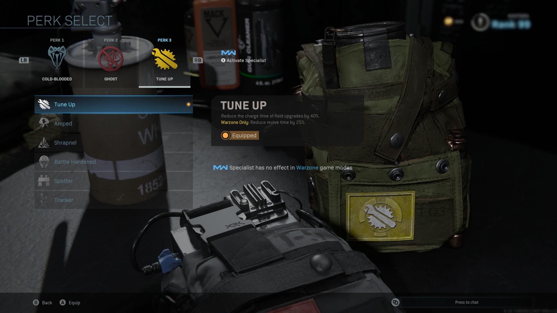 Tune Up perk in Warzone.