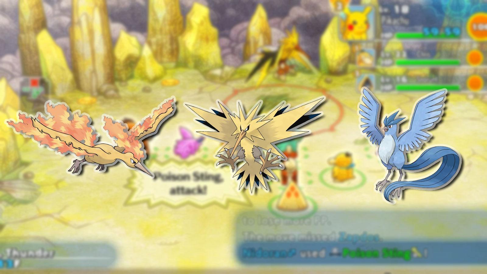 Get the Legendary Pokémon Trio Articuno, Zapdos, and Moltres for Your  Pokémon Video Game! 