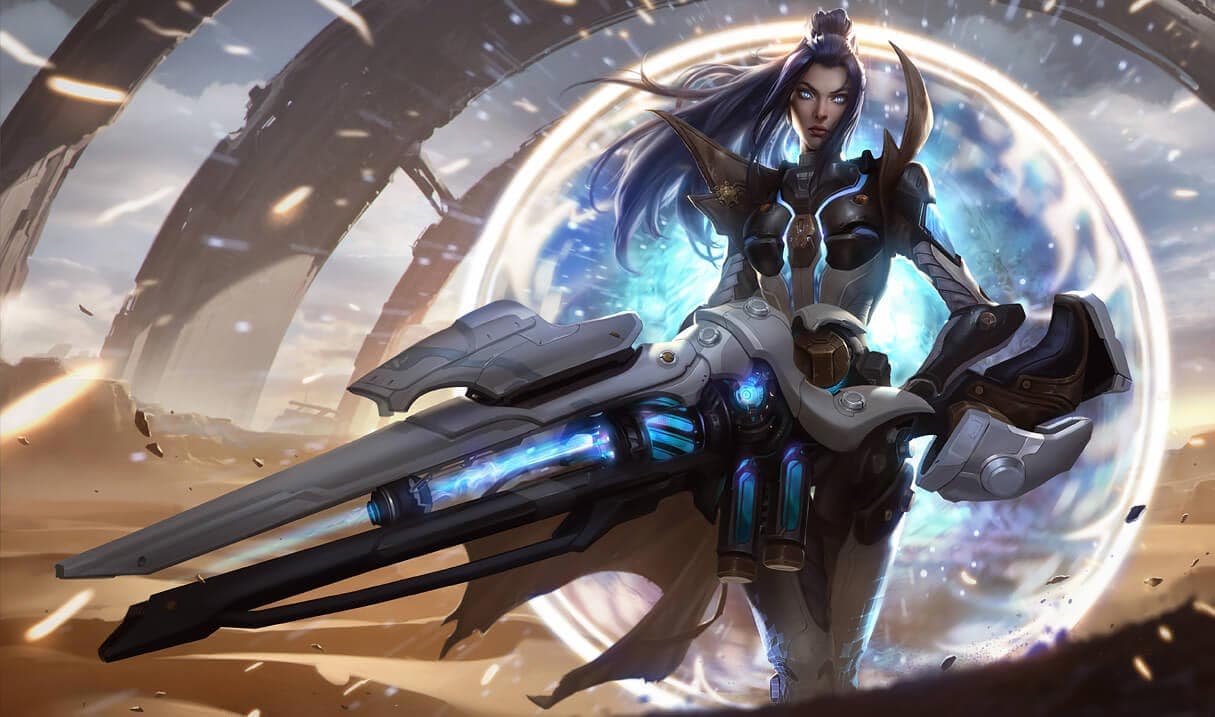 Pulsefire Caitlyn splash art for League of Legends