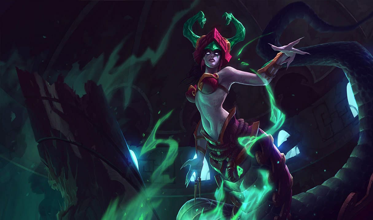 Jade Fang Cassiopeia skin for League of Legends