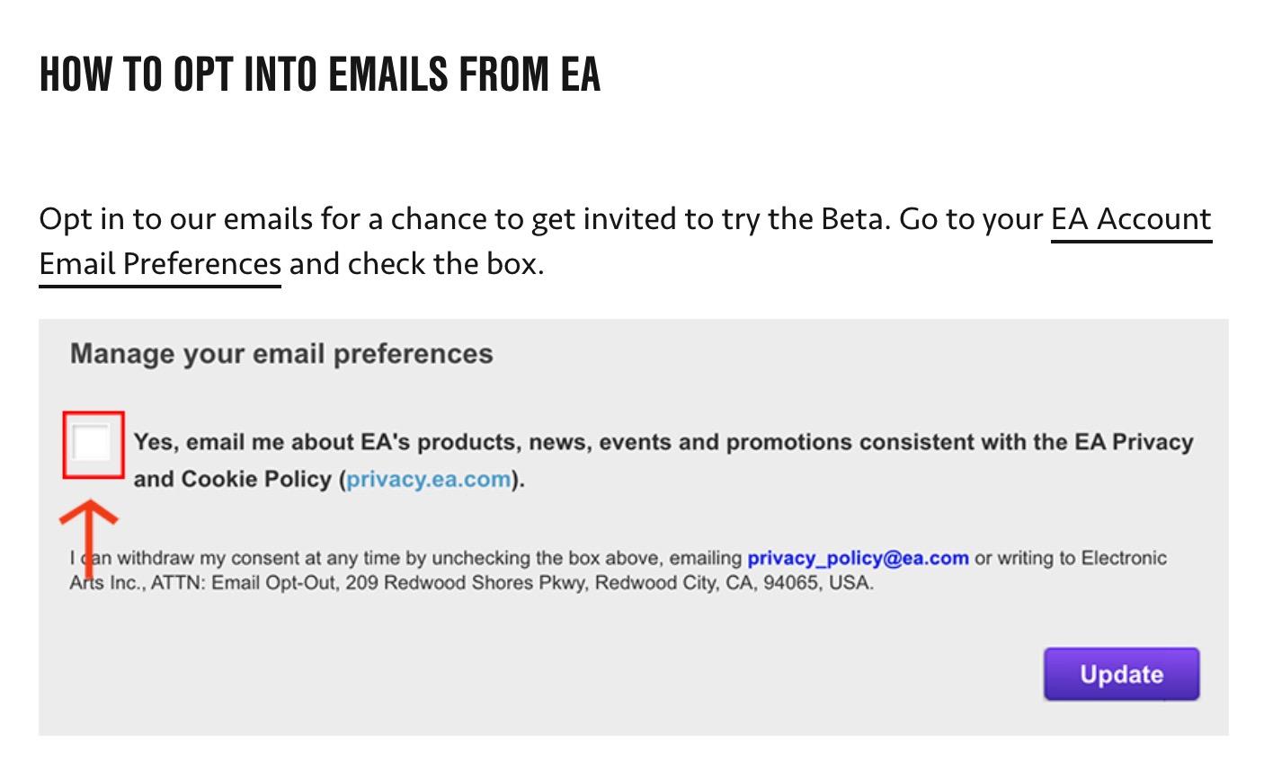 FIFA 23 beta access emails