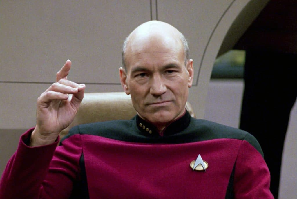 Patrick Stewart played Enterprise captain Jean-Luc Picard from 1987 to 2002, and returned to the role in 2020.