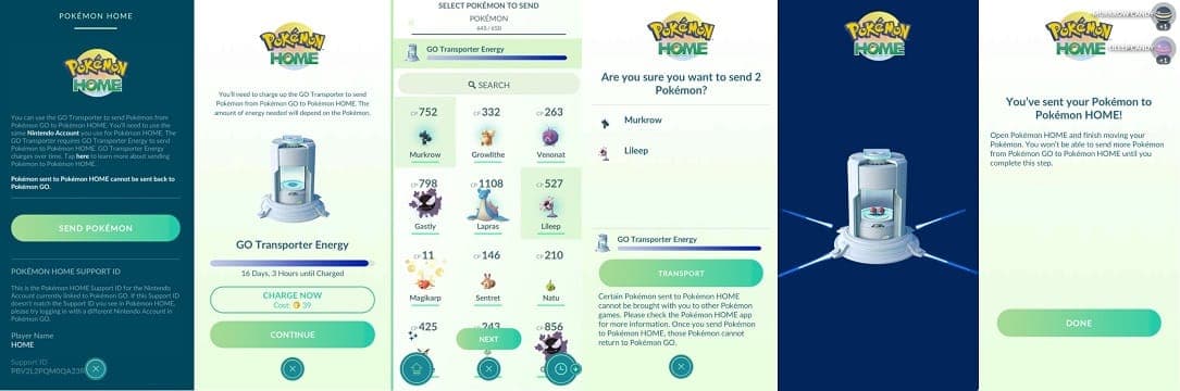 Pokemon Go HOME Transfer Instructions