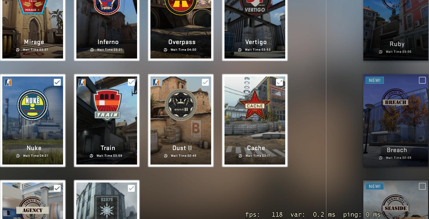 csgo map selector matchmaking