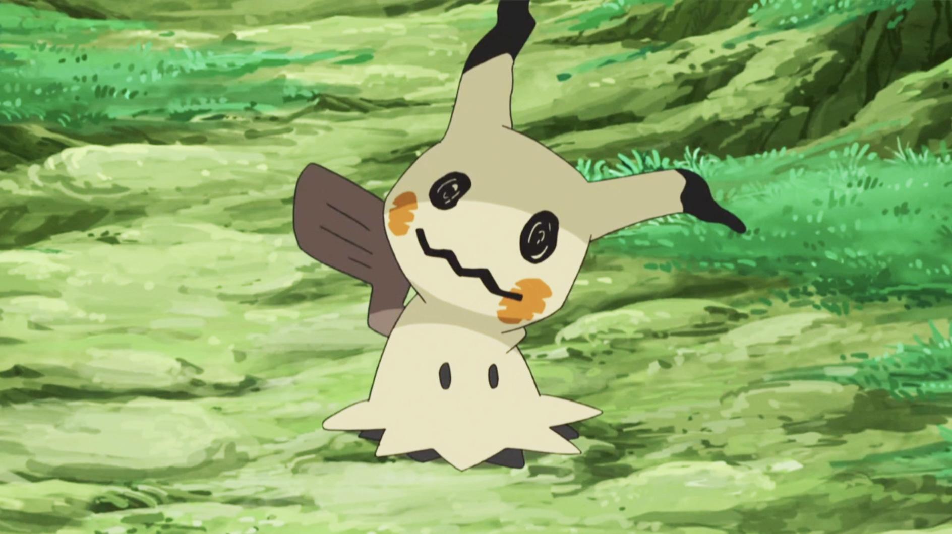 Screenshot of Pokemon Mimikyu from Sun & Moon anime.