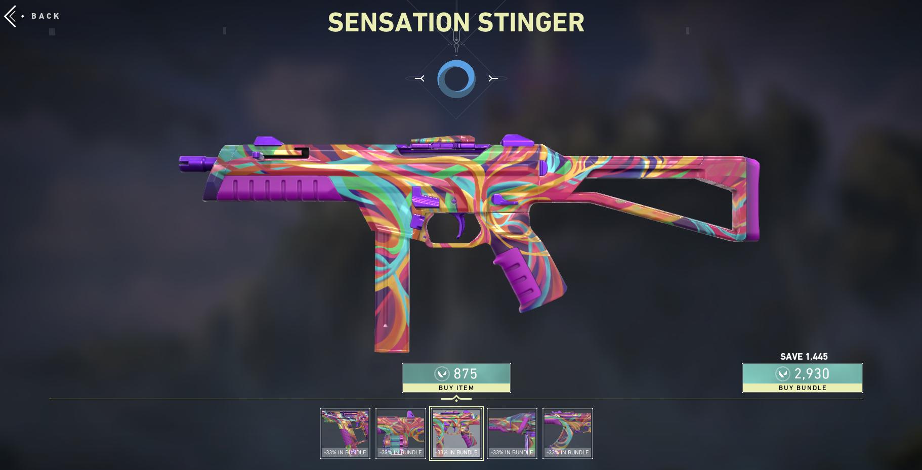 Valorant Sensation Stinger