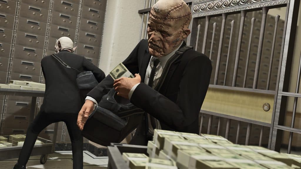 Bank heist in GTA V