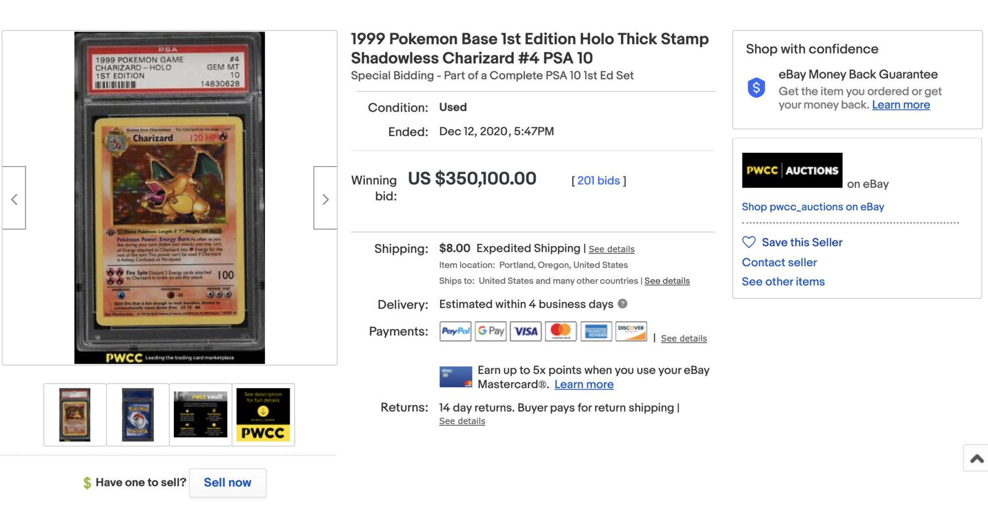 Pokemon Karte Charizard Glurak LV. X Erste Edition PSA 10 in