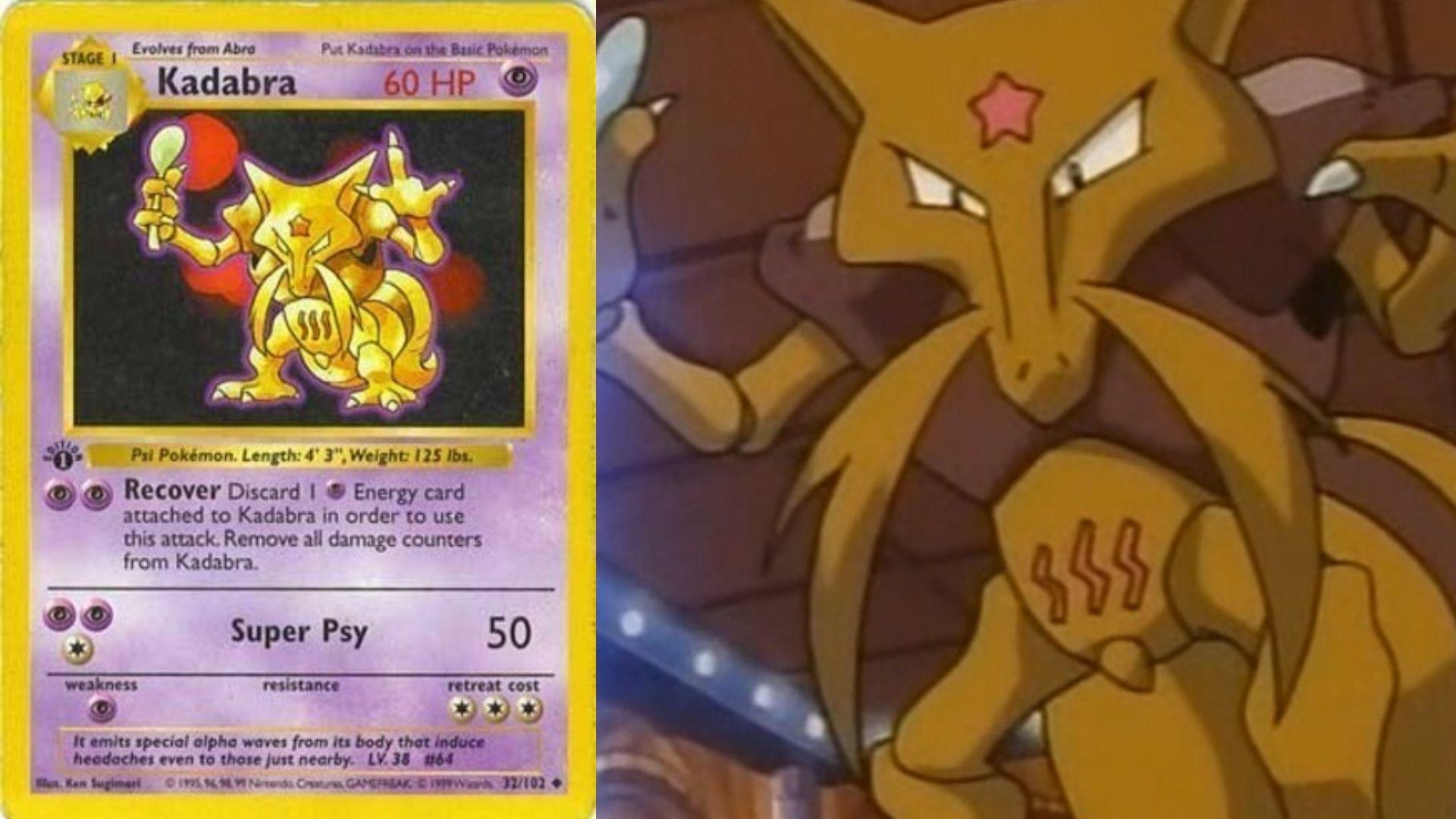 Kadabra Pokemon card