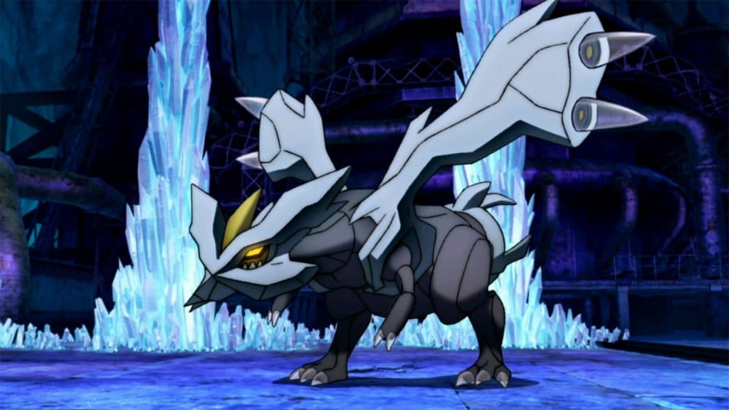 Kyurem is an ice type that appears in the anime ``Pokémon''.