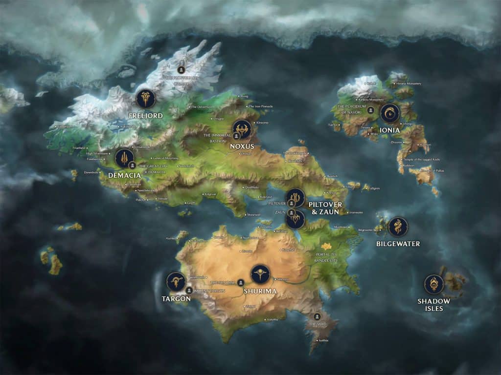 Riot release League of Legends interactive lore world map