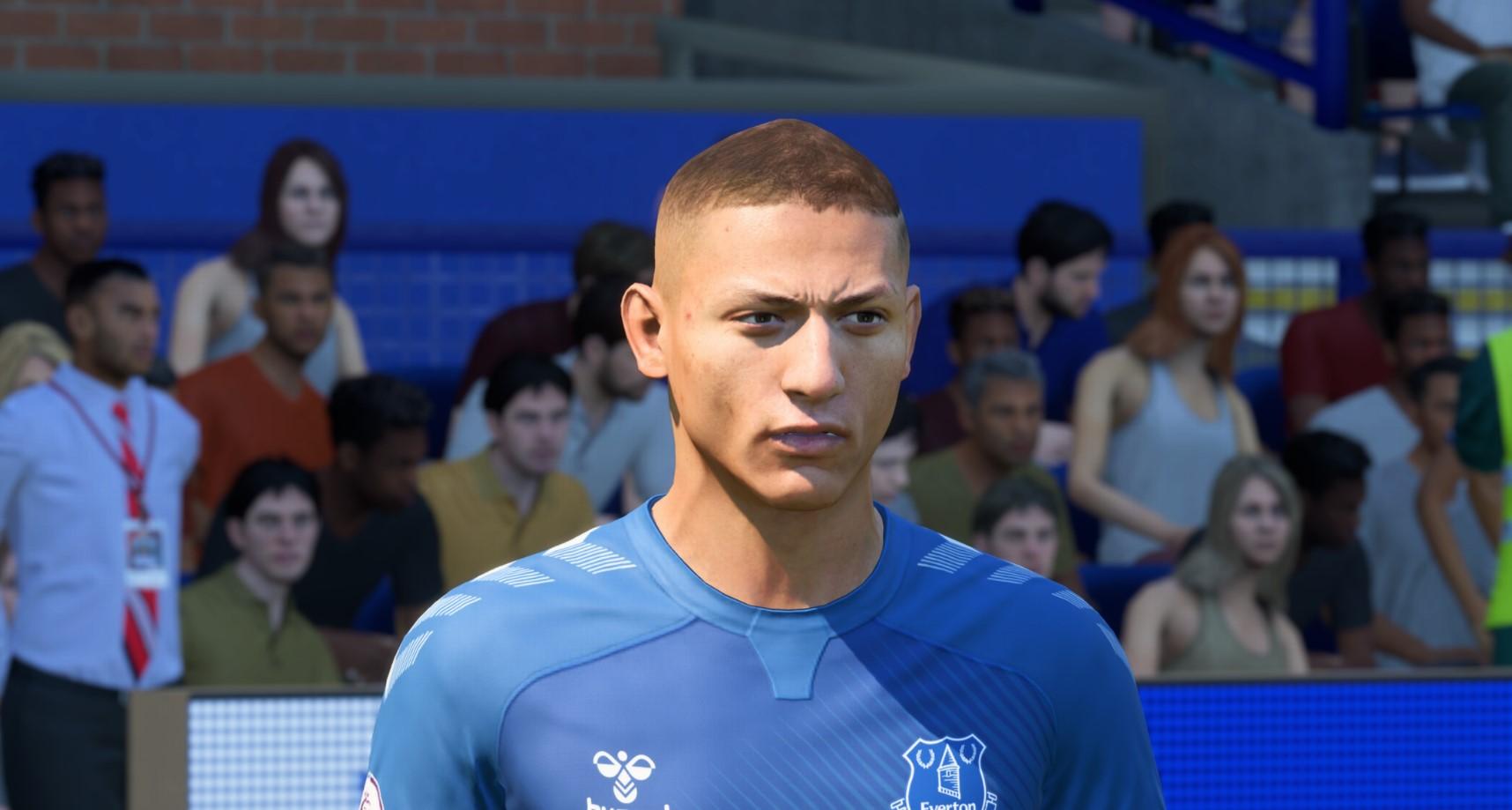 Richarlison for Everton in FIFA 22. 