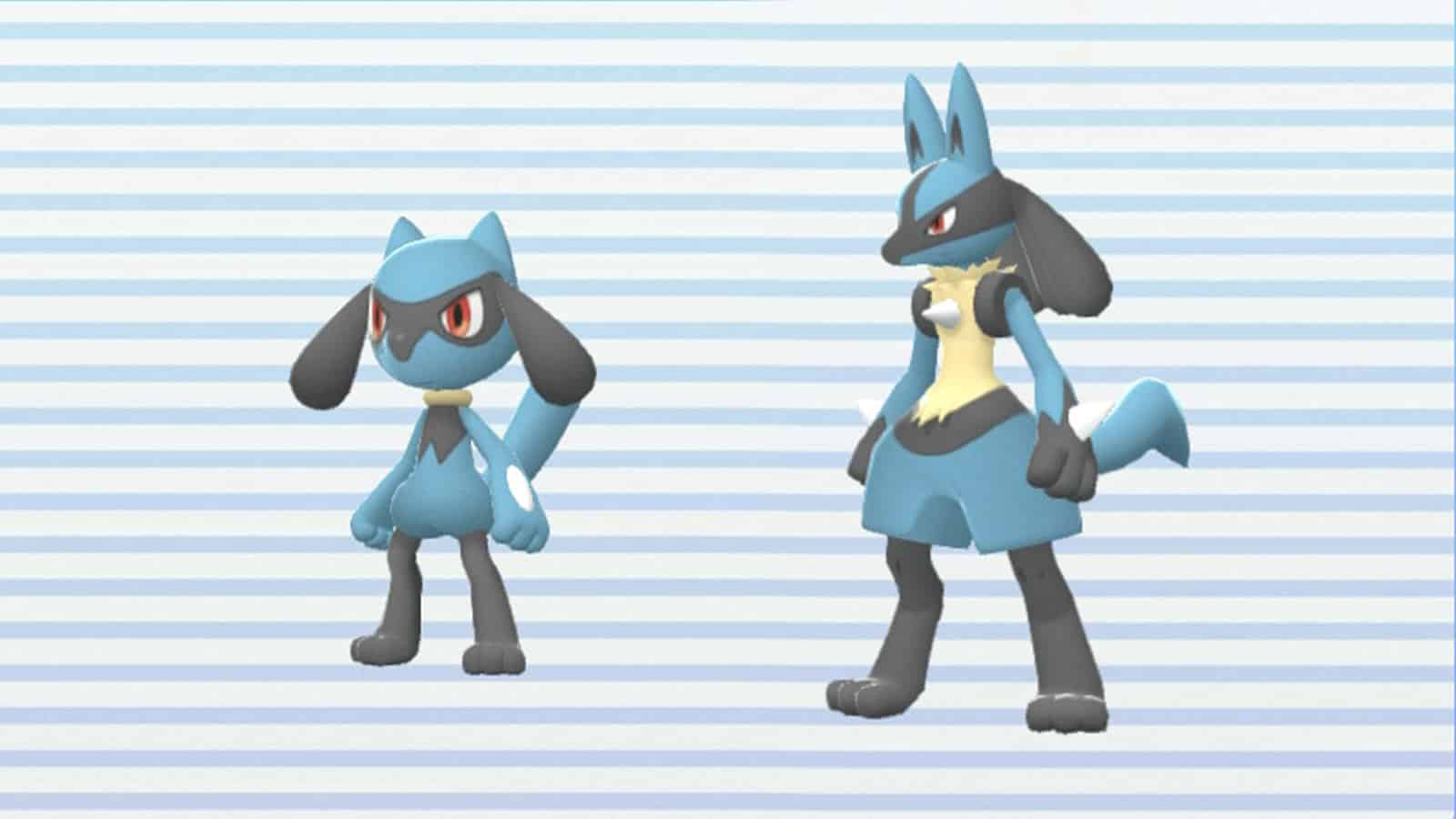 Pokemon Brilliant Diamond & Shining Pearl Riolu and Lucario Pokedex entry screenshot