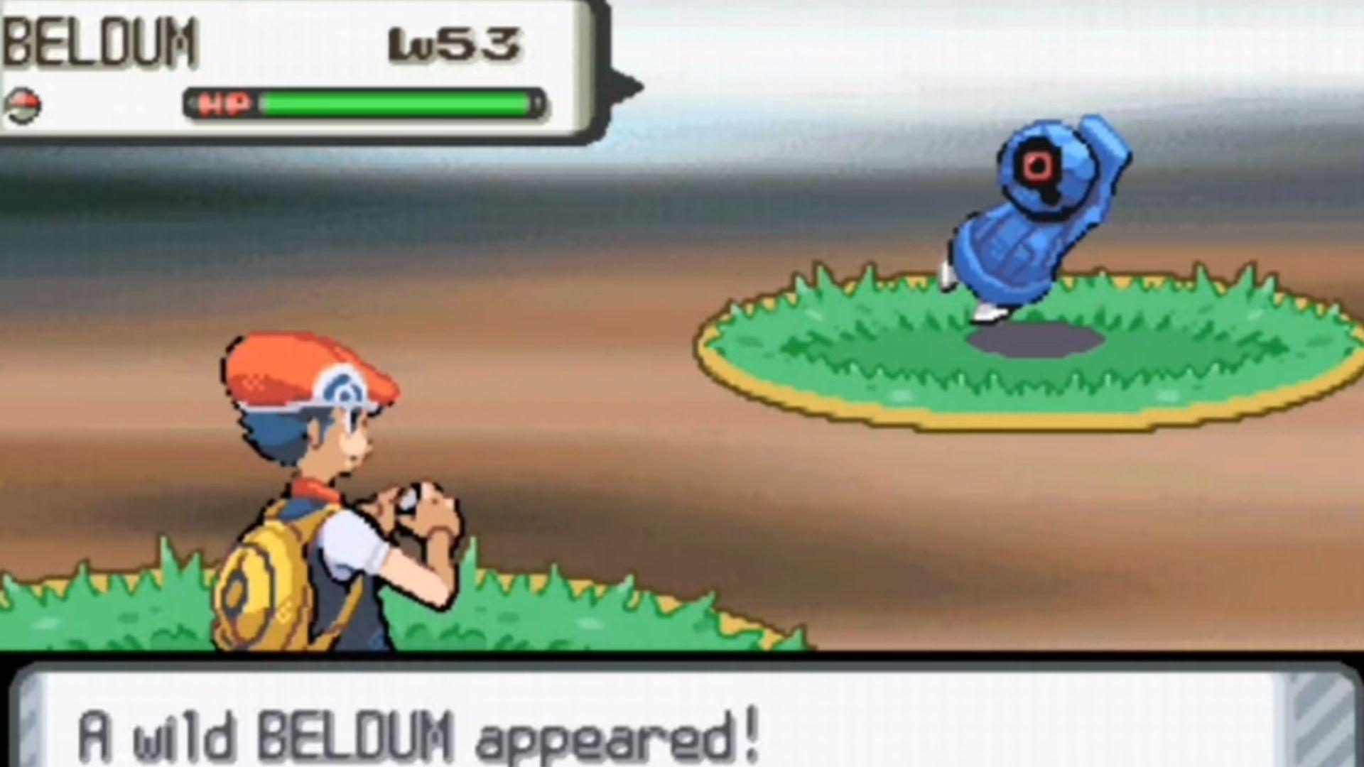 An image of Beldum and Lucas in the original games.