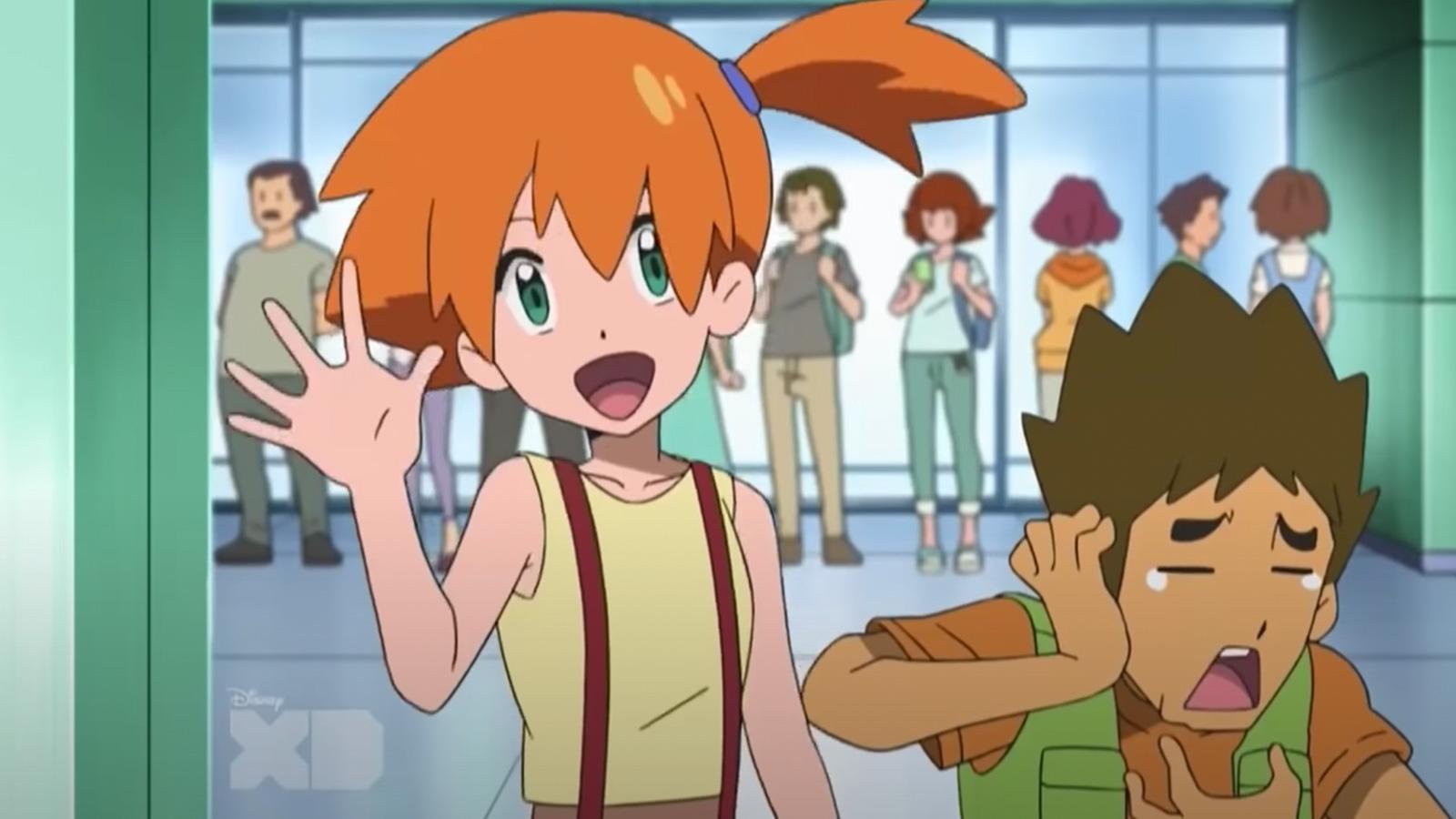 Screenshot of Misty in Pokemon Sun & Moon anime.