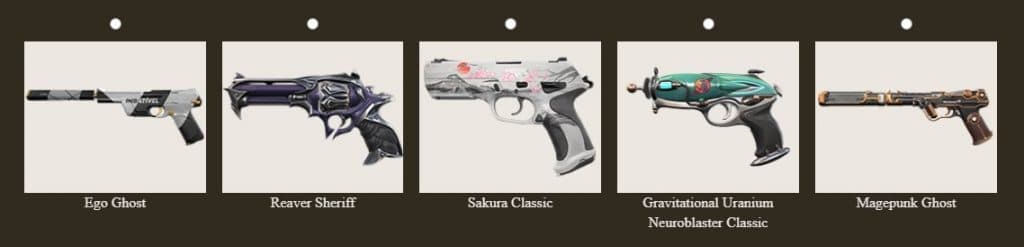 Valorant: Sakura Classic - Sidearms