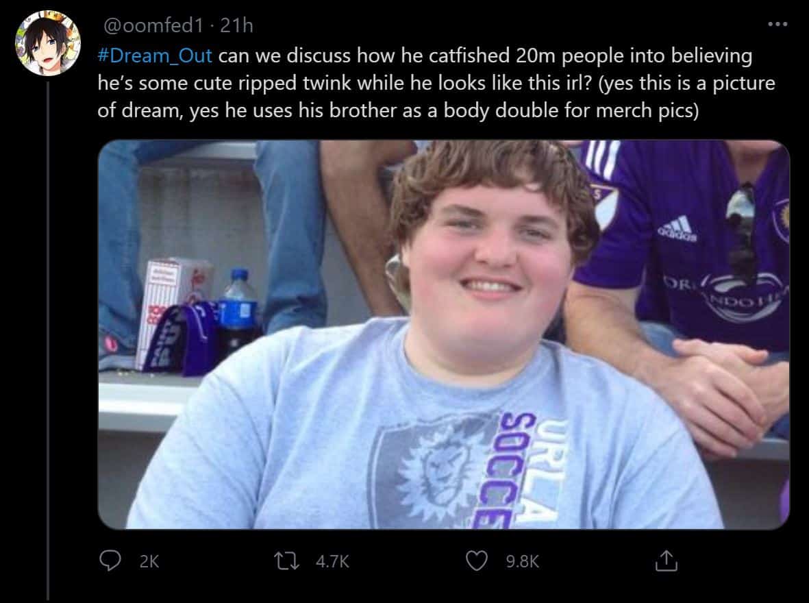 Dream fat guy face reveal