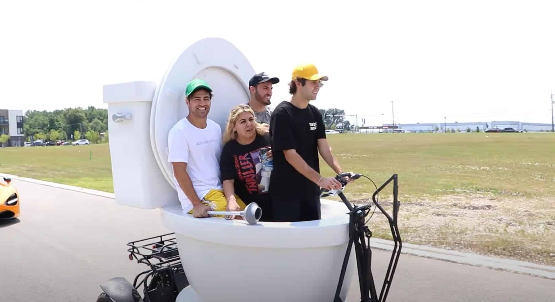 vlog squad in a toilet