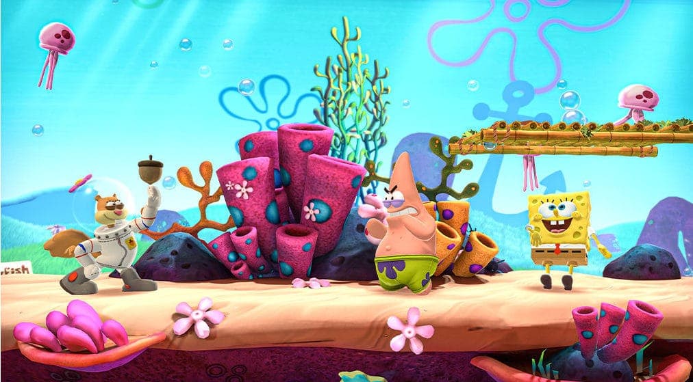 Spongebob fights Patrick