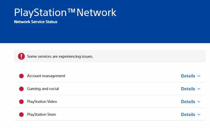 PSN Down in Select Regions as Users Report Various Issues