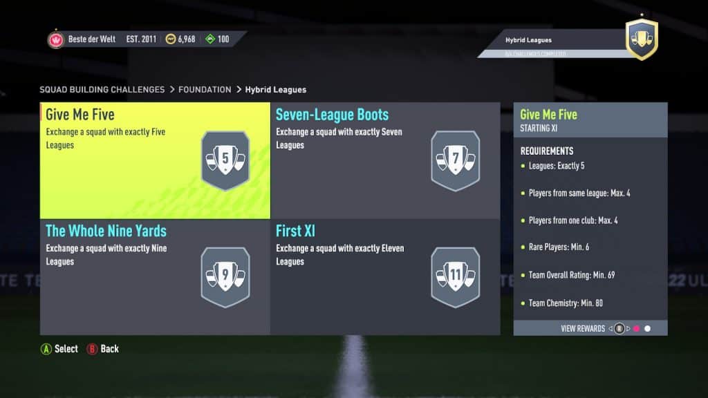 How to complete the League and Nation Hybrid SBC in EA FC 24