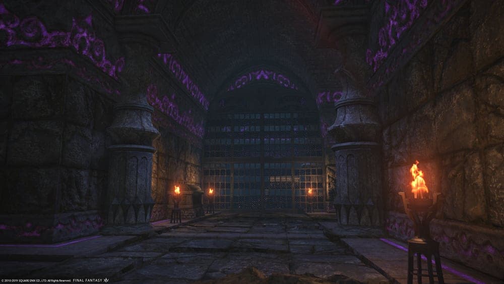 FFXIV Palace of the Dead dungeon interior