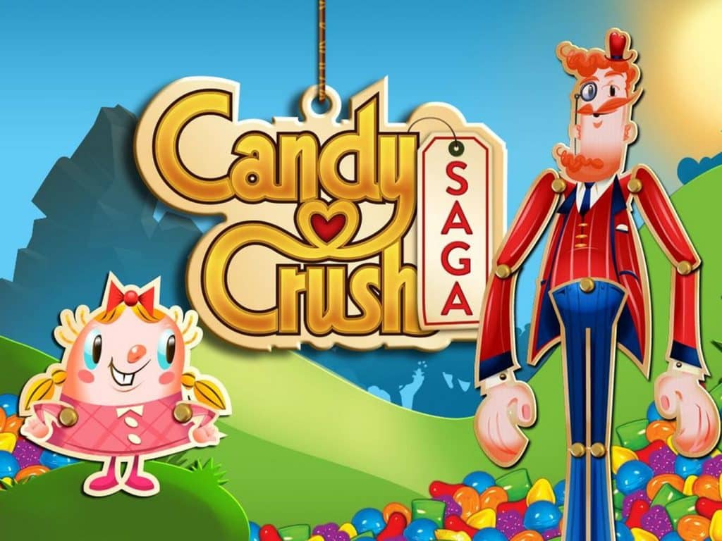 An image of the Candy Crush saga logo.