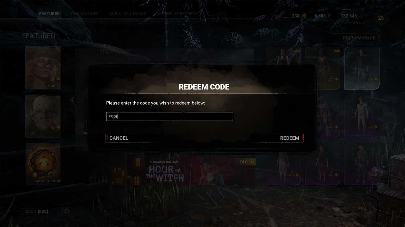 Can't Access the Hooked on You Jake Skin Code — BHVR