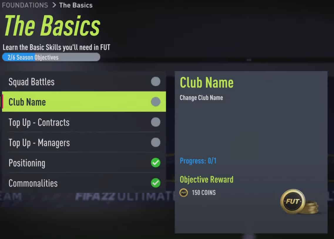 fut 22 club name