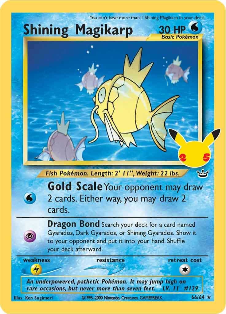 Pokemon Celebrations Shining Magikarp Card