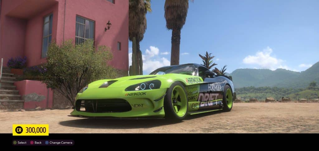 Dodge Viper Drift car Forza Horizon 5