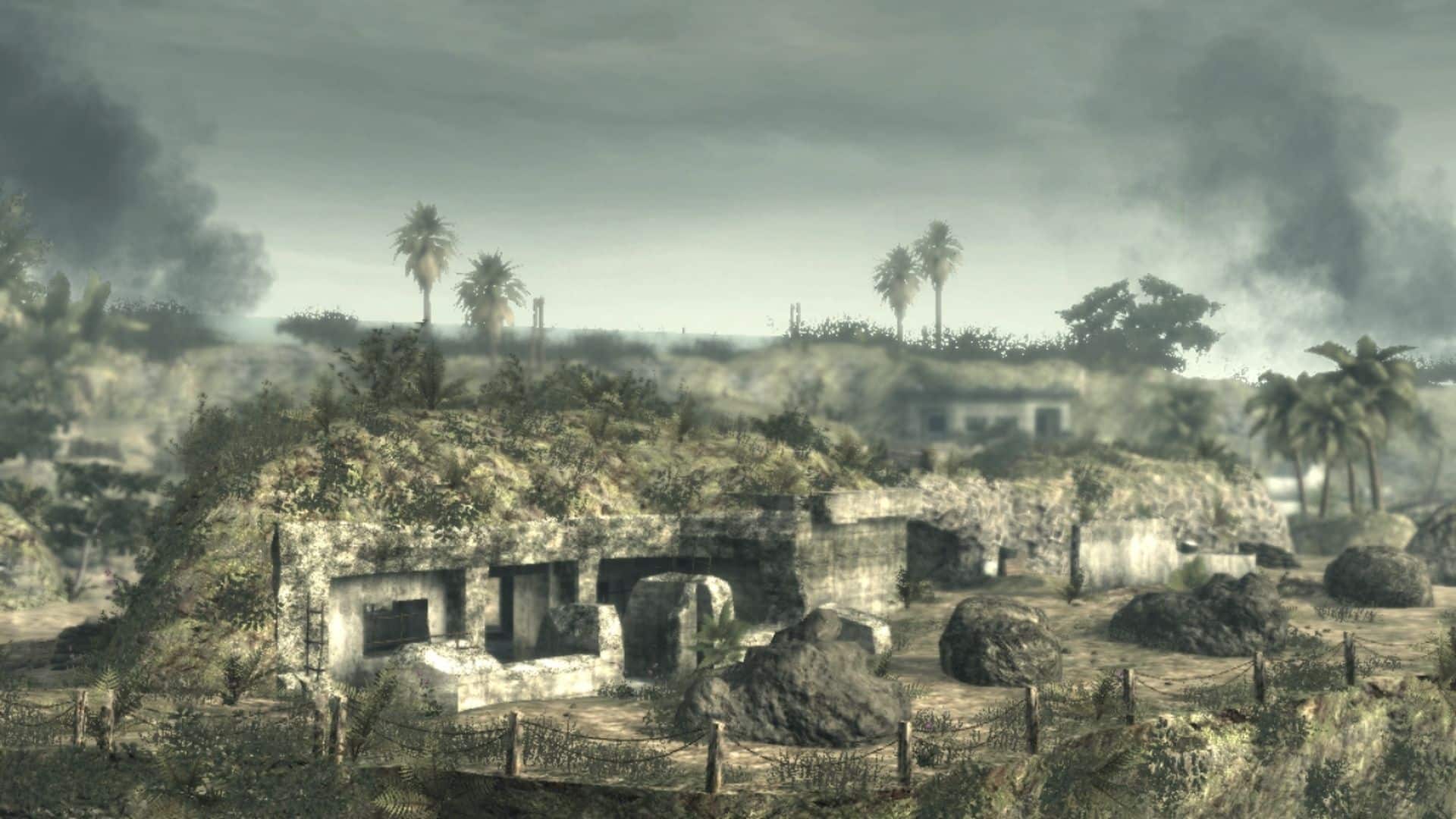 Cliffside bunkers in World at War