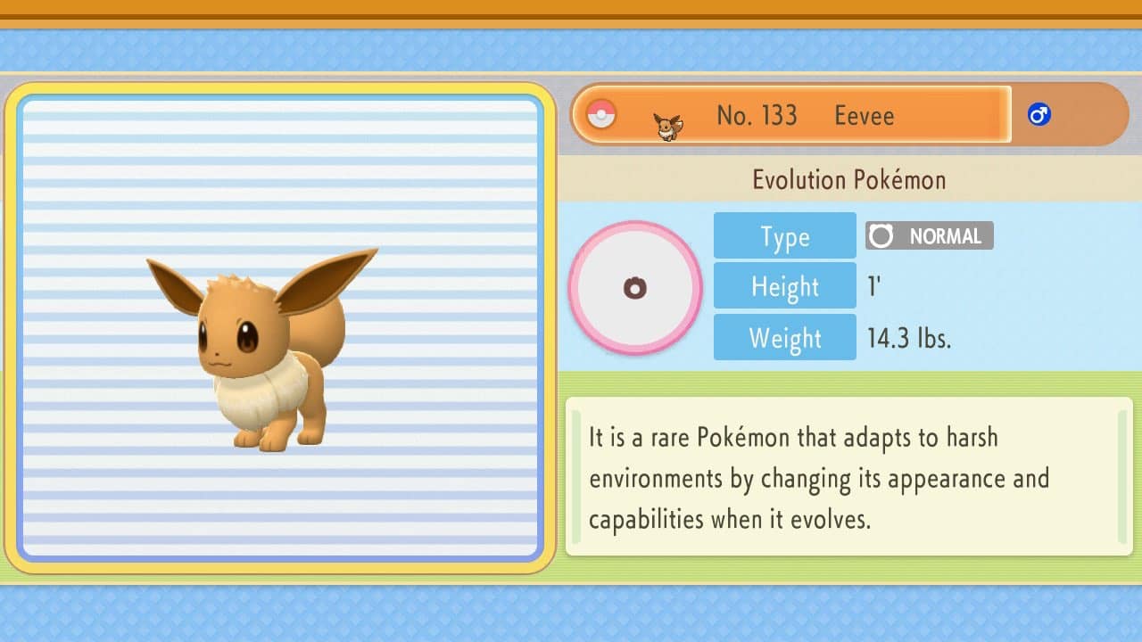 Eevee  Pokédex