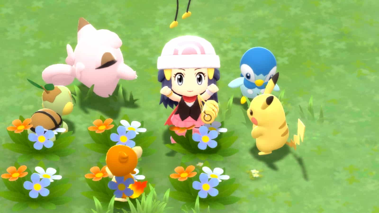 Pokemon in the flowers
