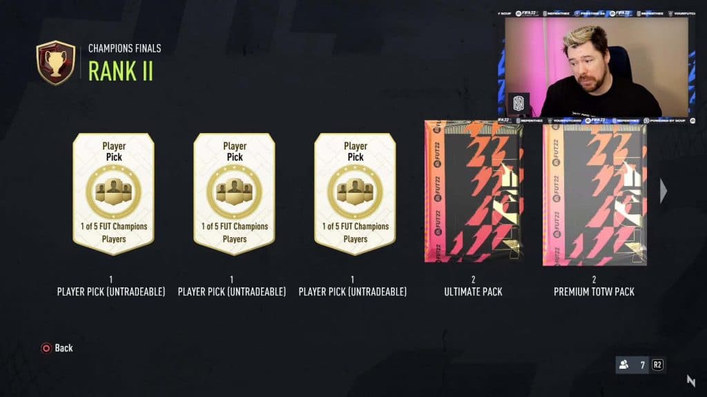 Rank 2 rewards FIFA 22