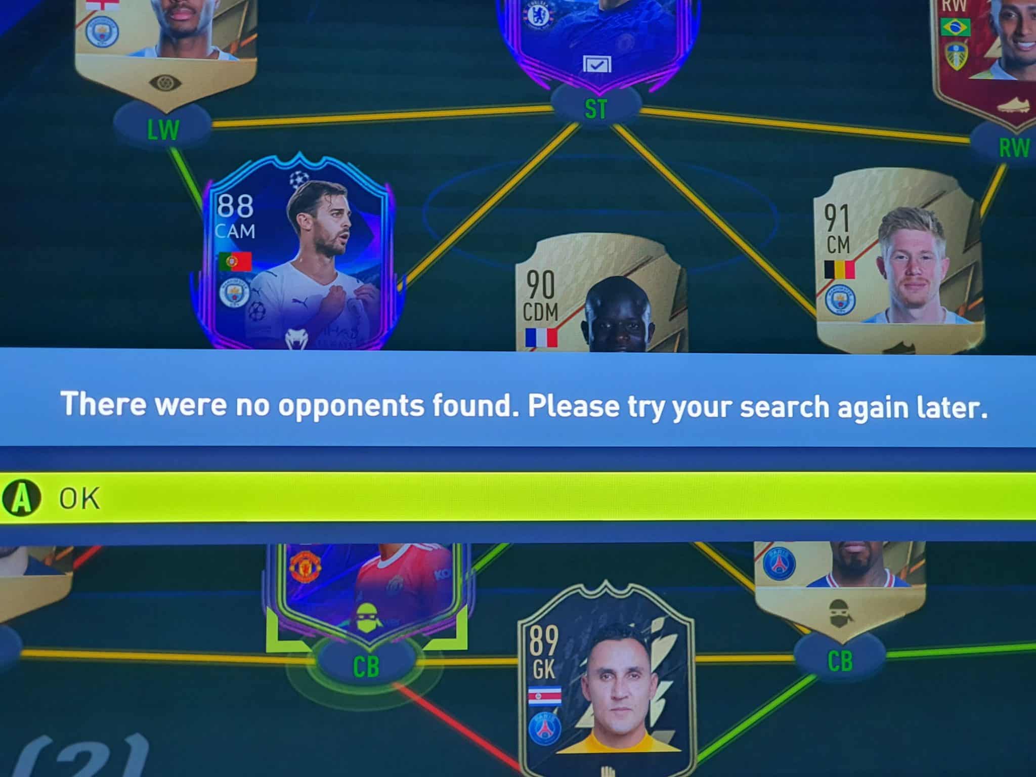 Glitch error in FIFA 22.