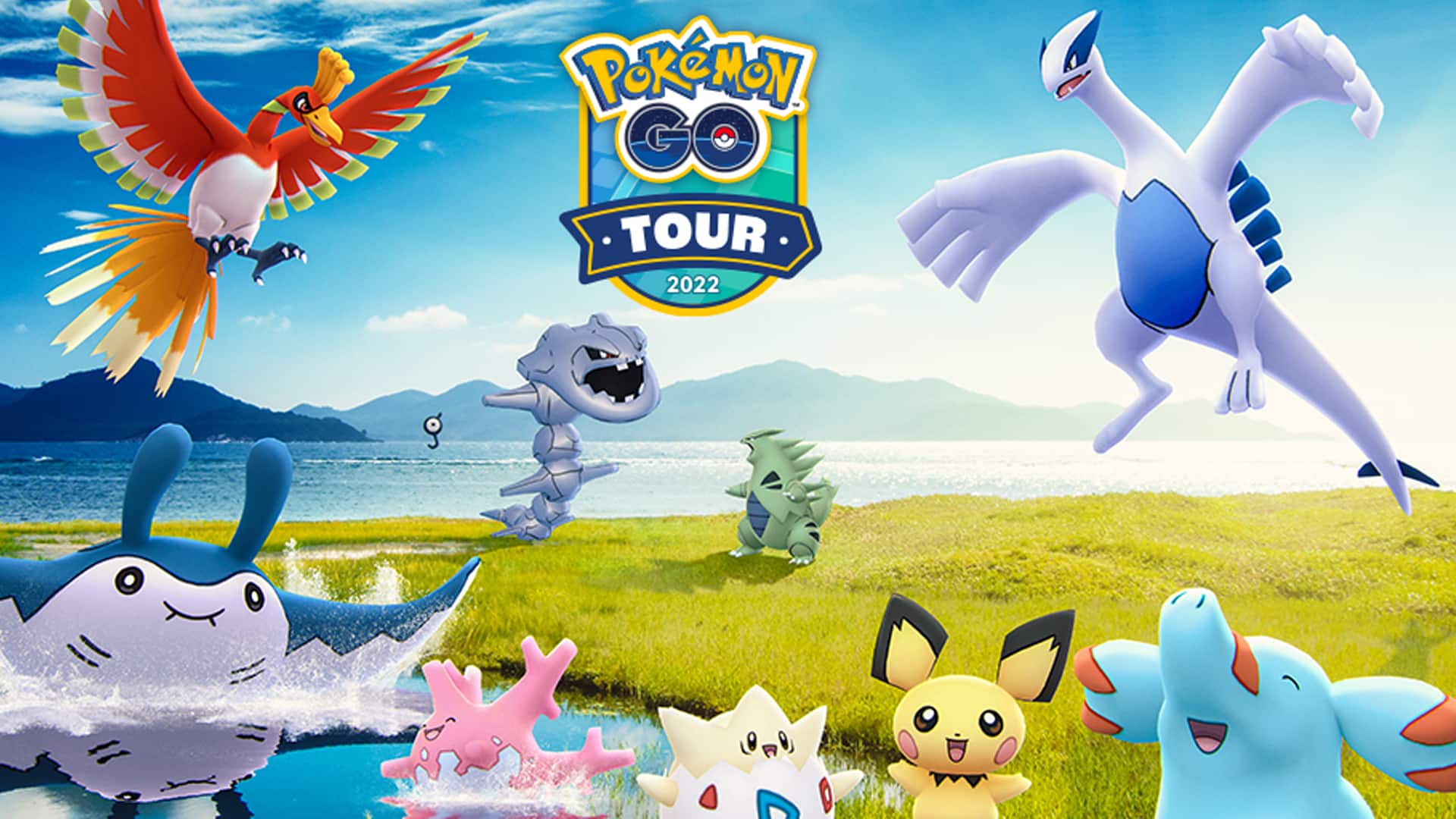 A poster for the Pokemon Go Tour Johto rotating habitats