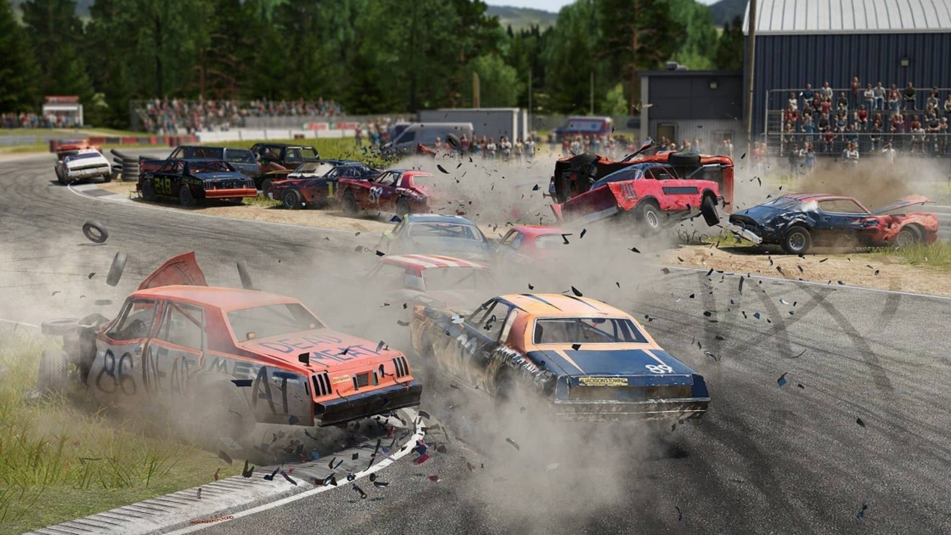 multiple crashes in wreckfest