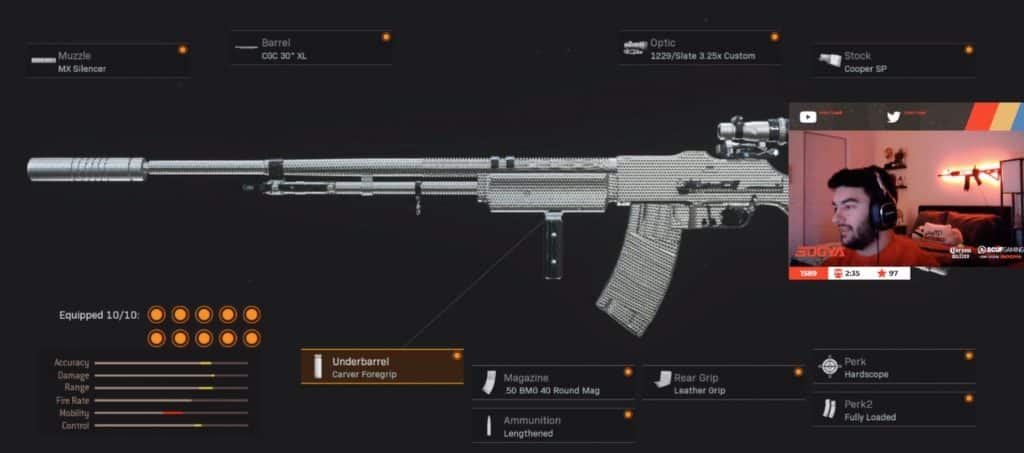 faze booya vanguard warzone bar loadout class