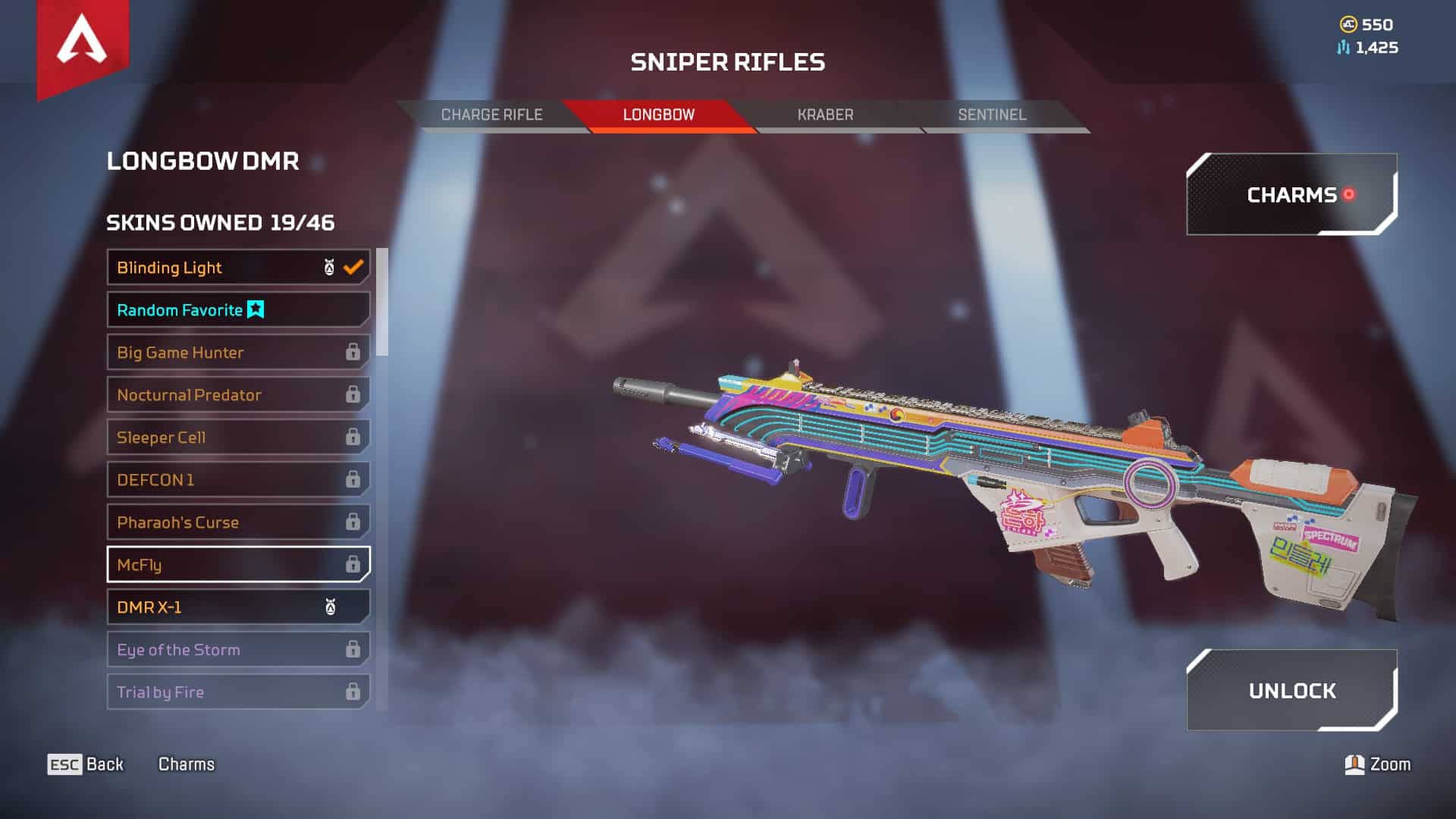 McFly Longbow weapon skin in Apex Legends