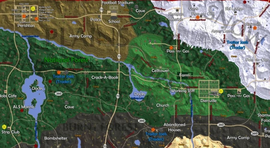 7 Days to Die map guide: Deserts, wasteland, and pine forest locations -  Dexerto