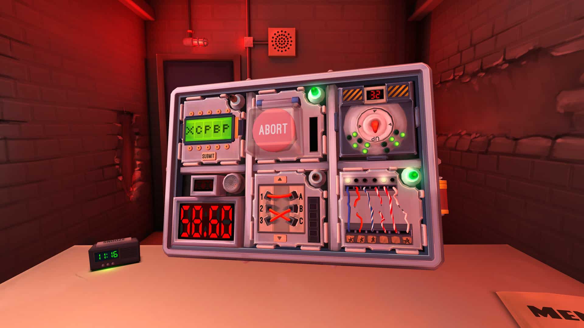 Keep Talking and Nobody Explodes screenshot from Meta Quest 2. One of the best VR games.