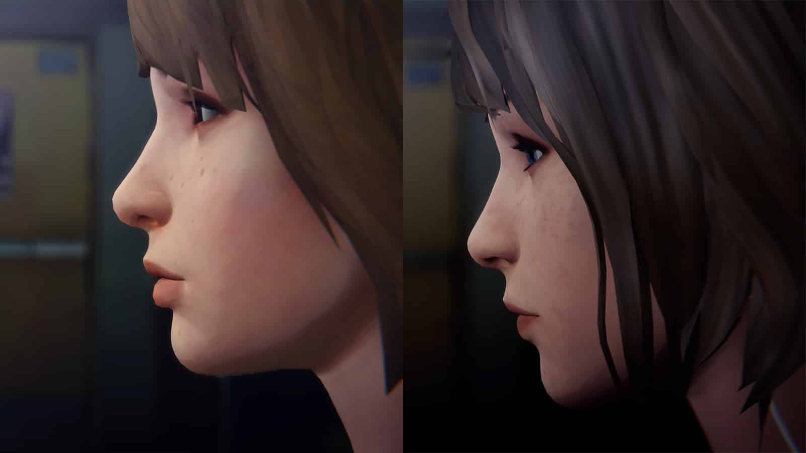 Graphics comparison screenshot of Chloe